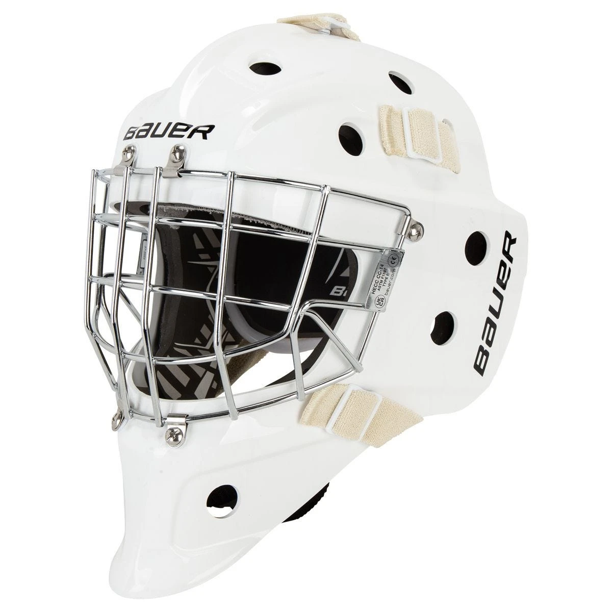 Bauer 930 Senior Certified Straight Bar Goalie Mask - 2024 Model 3 Bauer 930 Senior Certified Straight Bar Goalie Mask - 2024 Model