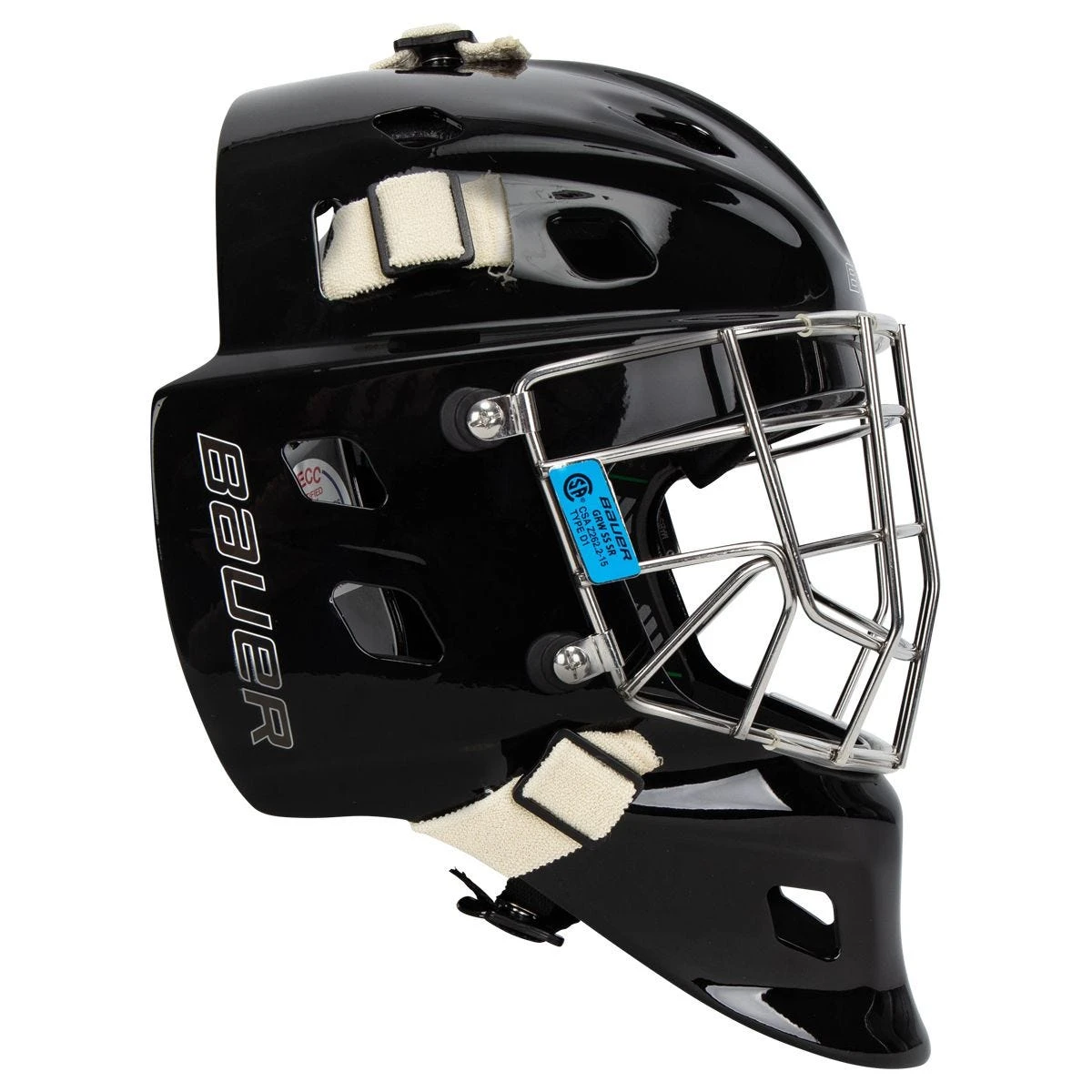 Bauer NME One Senior Certified Straight Bar Goalie Mask 4 Bauer NME One Senior Certified Straight Bar Goalie Mask - Image 2