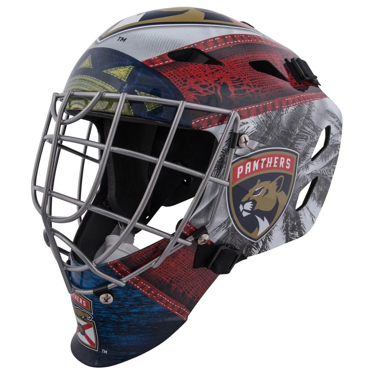Florida Panthers Franklin GFM 1500 Goalie Face Mask 3 Florida Panthers Franklin GFM 1500 Goalie Face Mask