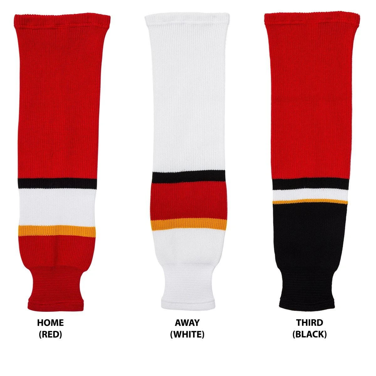 Calgary Flames MonkeySports Knit Hockey Socks 3 Calgary Flames MonkeySports Knit Hockey Socks